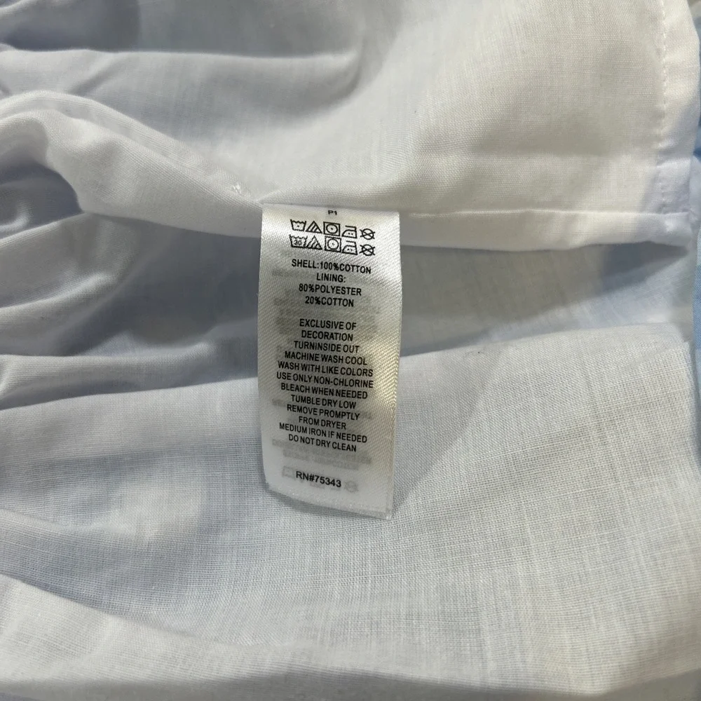 Tahari Sundress Girls 8 Gingham Blue White Tiered Bow Back Cottagecore‎